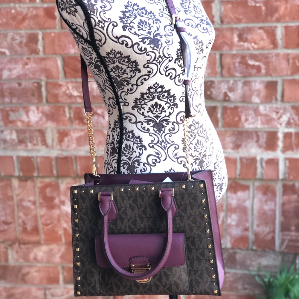 Michael kors Bridgette studded satchel handbag - Picture 8 of 8